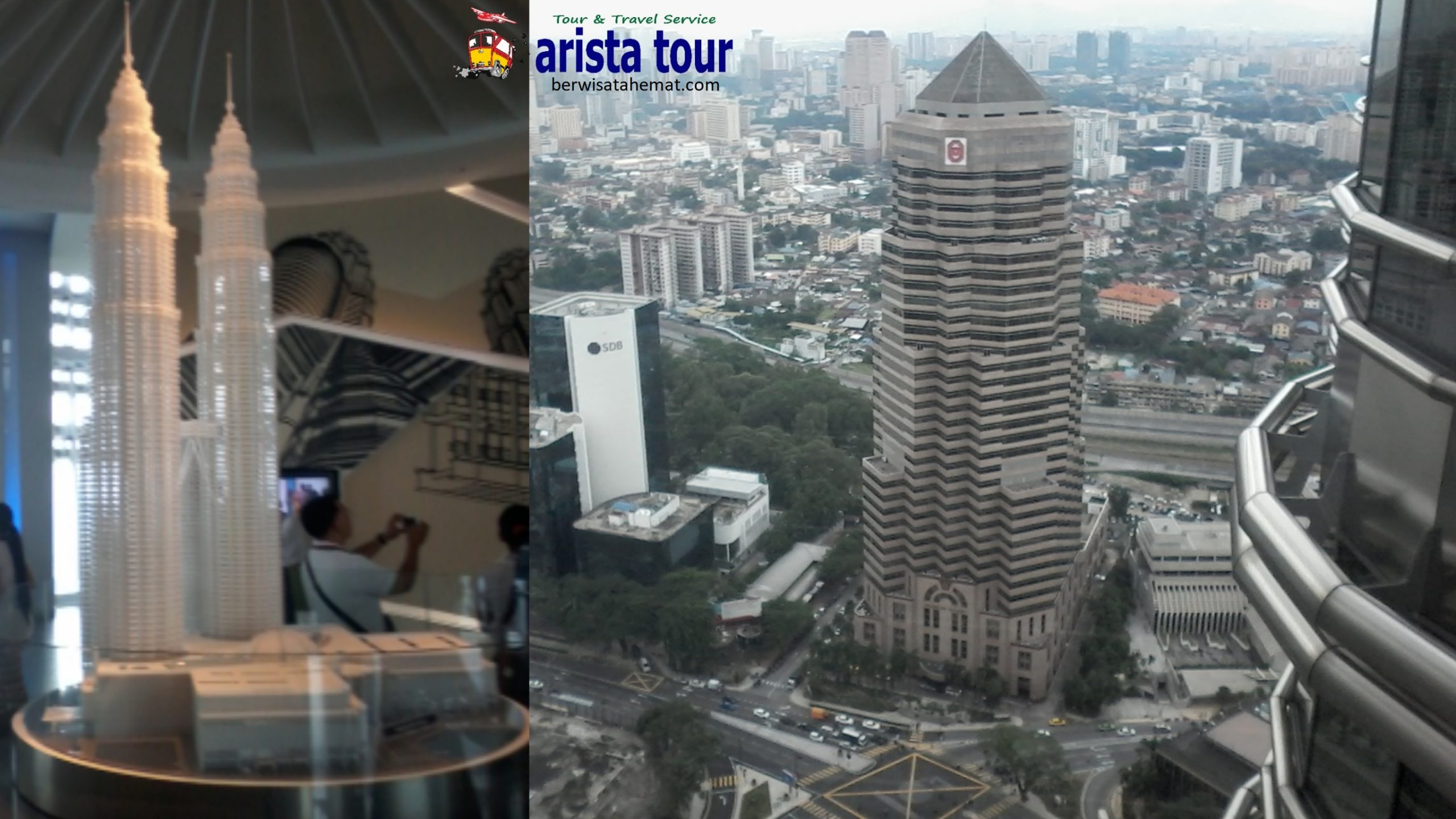 Paket Wisata Kuala Lumpur Malaysia Travel Bandung - Sky Bridge Petronas Twin Towers